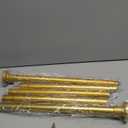 Shower Curtain Rod Tension- No Drill Non-Slip Spring Tension Shower Rod for Window or Bathroom, 43-73 inches Metal Steel, Gold