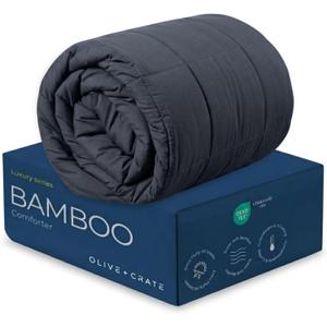 Olive + Crate Bamboo Comforter - Queen Size Duvet Insert, 88"x90"