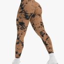 YEOREO Workout Leggings for Women Jada Scrunch Butt Lifting Leggings Seamless Screen Print Gym Yoga Pants, Size M