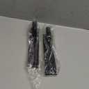 PMMASTO Shower Door Hooks, (7.5 Inch) Extended Towel Hooks for Bathroom Frameless Glass Shower Door, Stainless Steel Heavy Duty Hooks for Hanger Robe,Towel (Black ''T'' Shape 2 Pack)