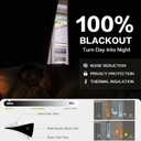 YZ HOME White Linen 100% Blackout Pinch Pleated Curtains 108 Inches Long 2 Pages for Living Room Back Tab Thermal Insulated Black Out Drapes Living Room High Ceiling Length 9 Ft