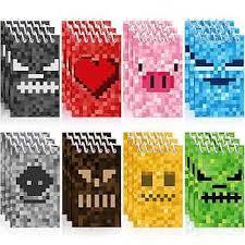 12  Pieces Mini Pixel Notepads, Mini Multicolor Miner Style Pocket Notebooks Journal Pixelated Video Game Themed Party Teacher Classroom Supplies for Boys Girls Mining Birthday Party Favors