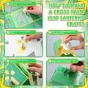 Simgoing 12 Sets Palm Sunday Crafts with LED Candles Easter Religious Palm Leaf Cross Tissue Paper Lanterns Craft Kits Sunday School Religious Holy Week Hanging for Easter Party Activities