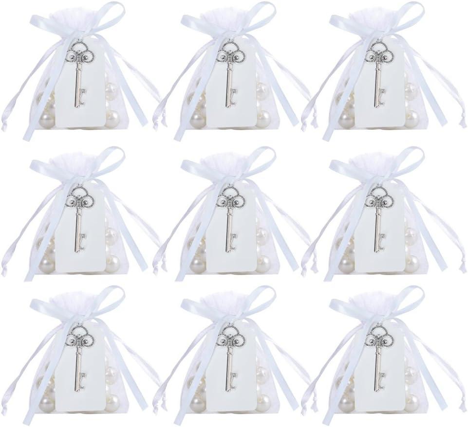 50 Pcs Rustic Vintage Key Bottle Opener with Card Tag and Sheer Bag for Wedding Party Favors 50 Pcs Rustic Vintage Key Bottle Opener with Card Tag and Sheer Bag for Wedding Party Favors