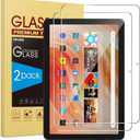 SPARIN 2 Pack Screen Protector for Fire HD 10 Tablet (2023/2021-13th/11th Generation) 10.1 Inch, 9H Hardness Tempered Glass for Fire 10/Fire HD 10 Plus/Kids/Kids Pro Tablet 2021