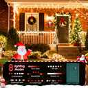 Meonum Chasing Christmas Lights, 8 Function Controller Clear Mini Bulbs Green Wire Indoor String Lights, 71 Feet Long Holiday Decor, for Christmas Tree(Multicolor,150 Bulbs)
