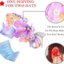 2 Pcs Working Cap with Buttons Sweatband Vintage Ocean Sea Turtle Starfish Retro Ribbon Tie Back Bouffant Hats (One Size, Multicoloured 11)