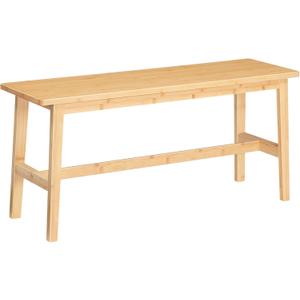 HOOBRO 39.3'' Bamboo Dining Bench, Farmhouse Table Bench, Kitchen & Living Room Furniture, Easy to Assemble, Sturdy and Stable, Natural YL03CD01G2