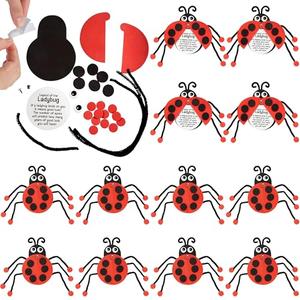 Fun Express Legend of Ladybug Craft Kit - Fun DIY Craft Activity Kids Ideal Parties Events Classroom Activities & Group Fun Easy to Assemble Encourages Creativity – Perfect Craft Lovers - 12 Pieces
