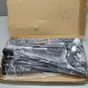 Buzowruil Metal Rolling Clothing Rack Adjustable Freestanding Garment Organizer with Wheels, Space-Saving Design for Home, Closet, Office, or Retail,Black