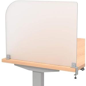 Desk Divider for Students and Desk Privacy Panel. Office Partitions and Ideal Cubicle Light Shield. Frosted Acrylic Clamp-on Desk Partition - 29” W x 22”H Divider