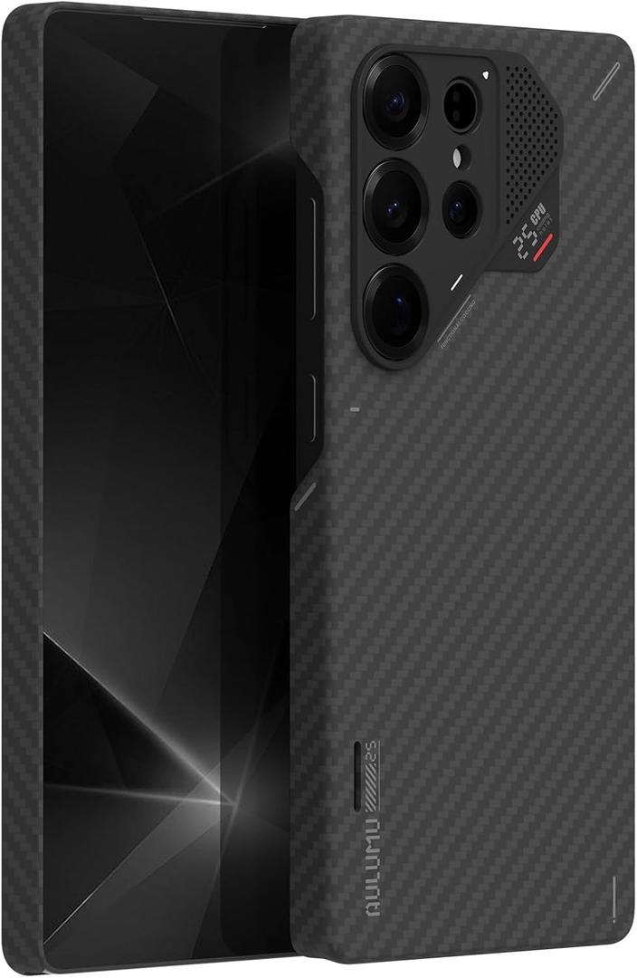 Aulumu S25 Ultra Galaxy Aramid Fiber Magnetic Case | 1500D Ultra Slim Woven | Compatible with MagSafe | Passive Cooling Samsung Galaxy S25 Ultra Case