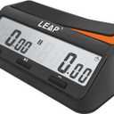 LEAP Chess Clock Digital Chess Timer Advanced for Board Game and Chess Timer with Bonus & Delay Count Down up Alarm Black/Orange