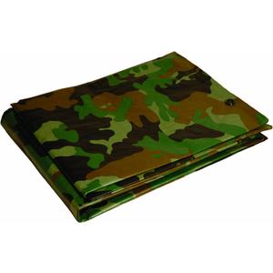 Camoflauge Tarpaulin Size: 12' x 16'