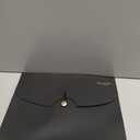 Sooez 7 Pocket Expanding File Folder, Premium Accordion File Organizer, Letter Size Folders for Documents, Sleek Filing Folders with Bungee Closure, Portable Folders for School Office Supplies, Black (Black-transparent Sleeves)