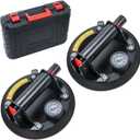 2 Pack 8" Glass Suction Cup to lift Large Glass, Max Load 960lbs Window Suction Cups Heavy Duty, Industrial Vacuum Suction Cups Lifter for Marble, Tile, Granite