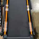 Walking Pad with 12% Incline, Under Desk Walking Pad Treadmill with Handle Bar & Removable Desk Workstation, 3 in 1 3.5HP Foldable Treadmill 300lbs Capacity for Home Office with Remote Control (Orange)