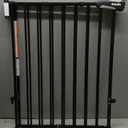 Babelio Baby Gate for Stairs, Kitchen & Doorways, No Bottom Bar| One-Handed Operation| Auto-Close| Hardware Mount (Drill Needed) Safety Dog/Pet Gate (Black - B17, 26-43" W, 28" H)