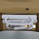 Teilmix Offset Sliding Patio Door Handle Replacement with Zinc Diecast I/E Pulls, Fits 1-3/8" to 2" Thick Door 3-15/16" H.C. Without Keyhole and Keys, Non Handed with Mortise Lock & Keeper