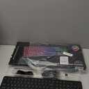 Wireless Keyboard and Mouse Combo, RGB Backlit, Rechargeable & Light Up Letters, FullSize, Soft Typing, Sleep Mode, 2.4GHz Quiet Keyboard Set for Mac, Windows, Laptop, PC, Trueque KM42Pro (Black)