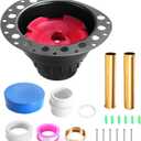 Freestanding Tub Drain Rough-in Kit, Bathtub Drain Kit with PVC Adapter and Brass Tail Pipes, Compatible with Free Standing Bathtubs, Copper Bathtub and Floor Mounted Bathtub