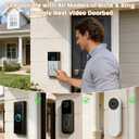 WiFi Wireless Doorbell Chime for Google Nest,Ring,Blink | Works with Google Home/Alexa. No Wiring/Subscription. 58 Ringtones & 5 Volumes. Ideal for Large Homes & Office,Shop,Garage