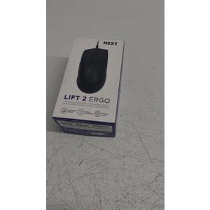 NZXT Lift 2 Ergo, Lightweight Ergonomic Wired Gaming Mouse, Lightweight 61 g Design, 8K Polling Rate, Optical Switches, 26K DPI Optical Sensor, 100% PTFE Feet, Black
