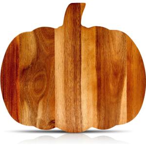 Halloween Charcuterie Board Gifts Pumpkin Shaped Wooden Cutting Boards for Kitchen Fall Serving Platter Turkey Thanksgiving Cheese Board Wood Halloween Trays Decor Modern Pumpkin Dishes Decoration
