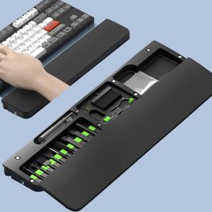 22 in1 Electronics Cleaning Kit with Ergonomic Keyboard Wrist Rest | Keyboard Wrist Support with Cleaning Kit for Typing, Gaming & Cleaning Phone Earbuds Computer Keyboard Earbuds, Lens