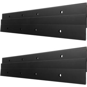4pcs Black French Cleat 12 Inch Picture Hanger Z Clips Wall Mounting Bracket Z Hanger for Hanging Wall Painting, Mirrors, Cabinet with Screws Hardware