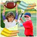 JaGely 16 Pairs Ice Cream Arm Sleeves for Kids UV Sun Protection Football Basketball Baseball Compression Long Sleeves Youth