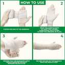 5 x Elastic Bandage Wrap  4 Pack Premium Elastic Bandages with Closure | 2 Rolls of Each Size (2 Inch x 4.6 Meter & 3 Inch x 4.6 Meter), Compression Bandage for Wrist & Foot Sprains