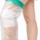Waterproof Knee Cast Cover for Shower,Watertight Cast Bag Covers- Shower Protector for Knee Replacement Surgery, Wound, Burns Reusable