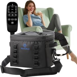 Cold Therapy Machine with Programmable Timer, Portable Ice Machine for Knee After Surgery,Knee Replacement,ACL, Pain Relief, for Sports Injuries, Sprains, Reduce Swelling, Knee Pad