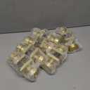 Goldenwarm Gold Door Knobs Interior, Privacy Brushed Brass Interior Door Knobs, Heavy Duty Zinc-Alloy Brushed Gold Indoor DoorKnob for Bedroom, Bathroom, 12 Pack