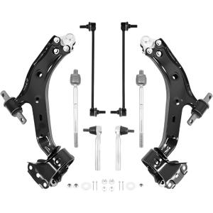 8pcs Front Lower Control Arms w/Ball Joint Compatible with CR-V 2015-2016 Suspension Kit Tie Rods Stabilizer Sway Bars K622943 K622942