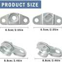 4 pcs Tailgate Hinge Bedside Hinge Compatible with S10 1994-2004, S15 1994-2004 Sonoma 1994-2004, Left and Right 15647421 15647422