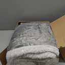 Electric Heated Blanket Flannel & Sherpa 72"x84" Full Size - 4 Heat Levels 10H Auto Shut Off Fast Heating Cozy and Comfortable Warm Gifts, Machine Washable - Light Gray