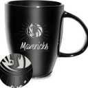 Rico Industries NBA Basketball Sunburst 18oz Laser Engraved Ceramic Lustre Mug