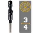 3/4 Inch Drill Bit for Metal - Industrial Grade M35 Cobalt Titanium Aluminum Nitrite - 3/4" Diameter & Total Length of 6" with Working Length of 3" Easily Drill Into Metal, Steel, & Aluminum