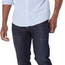 Amazon Essentials Men's Long Sleeve Shirts Casual - Regular-Fit Pocket Oxford (Blue)