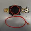 Joinfworld Top Post Battery Disconnect Switch 12V-48V with Led Voltmeter, DC 5-60V Battery Kill Switch Negative On/Off Battery Cut Off Switch for Marine, Cars, Vehicles, RVs and Boats