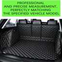 Trunk Mat Compatible with 2019-2024 Subaru Forester Cargo Mat Full Coverage Cargo Liner Rear Trunk Liners Backrest Mat Trunk Side Protection Mats with High-Grade PU Leather