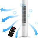 3 In 1 Portable Air Cooler, 70 Oscillating Fan, Tower Fan with Remote Control, Bladeless Floor Fan, 12H Timer, 3 Speeds, 4 Ice Packs, Air Conditioner Portable for Room Office (Size : 2000 air volume