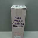 Non-Toxic Wooden Spoons for Cooking 7-Piece Kitchen Utensils Set, Glue-Free & One-Piece Cooking Utensils, Natural Wooden Utensil Set with Plant-Based Finish, Free of Forever Chemicals