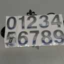 House Address Plaques Metal Address Sign Outside House Number Mailbox Number Sign for House Home Hotel Office Garden Decorative Wall Plaque(13.8 inch,Delicate Style)