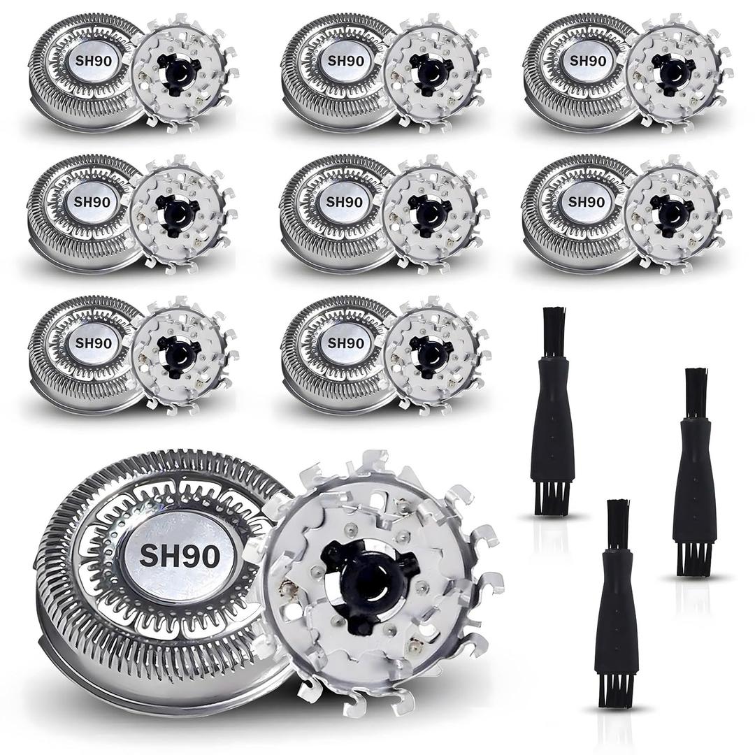SH90 Compatible with Philips Norelco Series 9000(S9xxx) 8000(S8xxx) Electric Razor Shaver for Men, Shaver Head for Norelco 9000 Replacement Heads, Cuts 30% Closer in Less Strokes