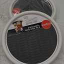 Copco 9 Inch Non Skid Pantry Cabinet Lazy Susan Turntable, Set of 2, Spinning Organizer for Kitchen, Countertop, or Bathroom, White and Gray