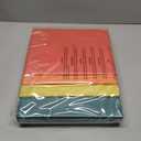 SUNEE 1 Inch Binders 3 Ring 6 Pack, Clear View Three Ring Binders PVC-Free (Fit 8.5x11 Inches) for School Binder or Office Binder Supplies, Classic 6 Colors