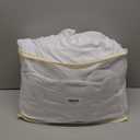 4 Pack White Round Spandex Tablecloths for 72in Tables, Stretchy Fitted 6FT Round Table Covers with Skirt for Wedding Party Dining Banquet